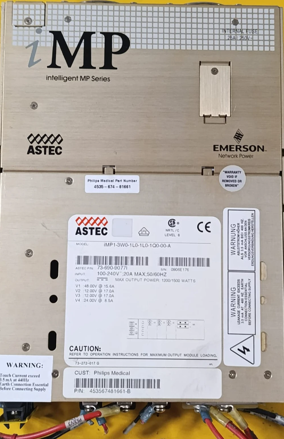 Philips CT Brilliance ICT 4535-674-81661 iMP1-3W0-1L0-1L0-11Q0-00 1500W