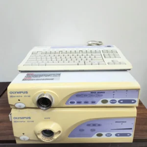 Olympus EVIS EXERA CV-160 Processor + CLV-160 Light Source + Keyboard - Used